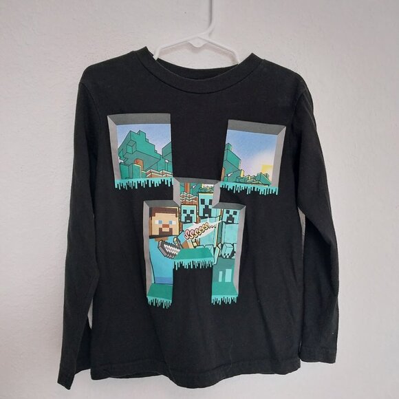 Minecraft Boys Long Sleeve Shirt - Picture 1 of 7